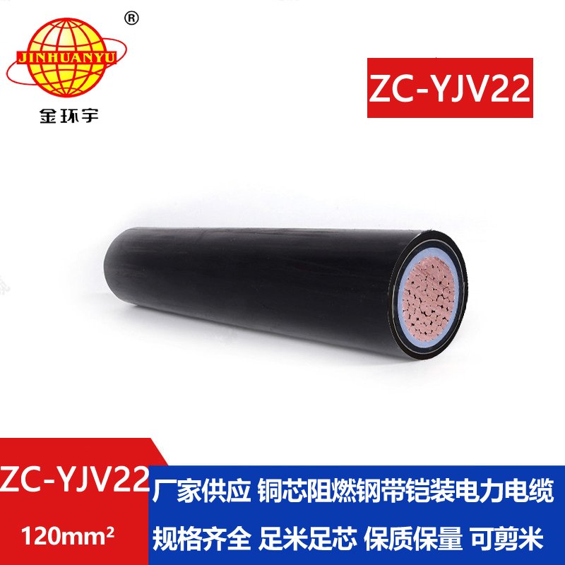 深圳市金環(huán)宇 國(guó)標(biāo)ZC-YJV22 120 阻燃yjv22鎧裝電纜